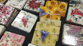 Table mats for sale at the September Craft Fair